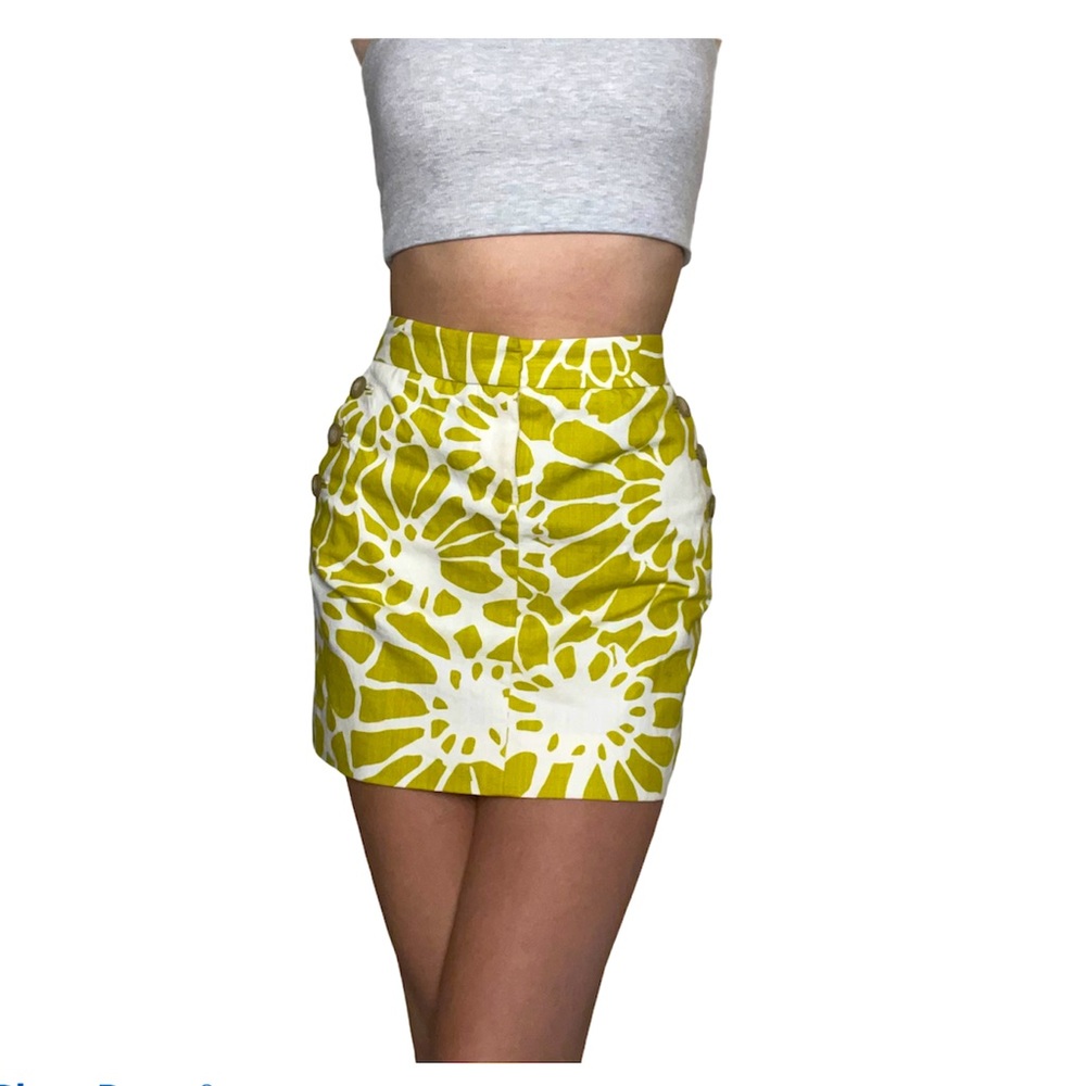 J.CREW FLORAL MINI SKIRT 🤍